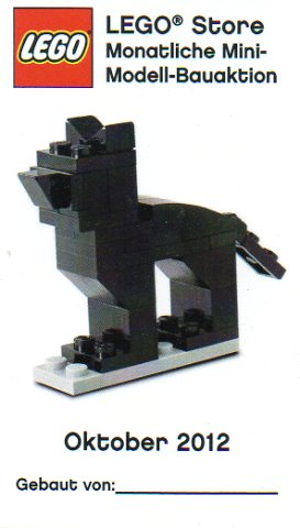 Mini-Modell des Monats-Karte - 2012 10 Oktober, Schwarze Katze