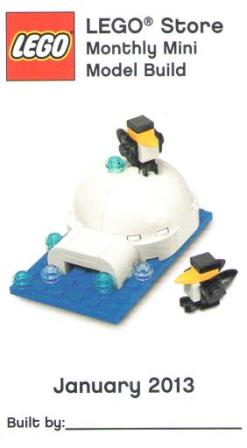Monthly Mini Model Build Card - 2013 01 January, Igloo
