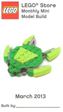 Monthly Mini Model Build Card - 2013 03 March, Turtle