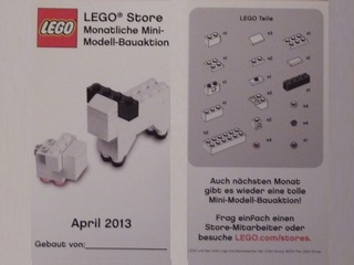 Mini-Modell des Monats-Karte - 2013 04 April, Lamm und Schaf