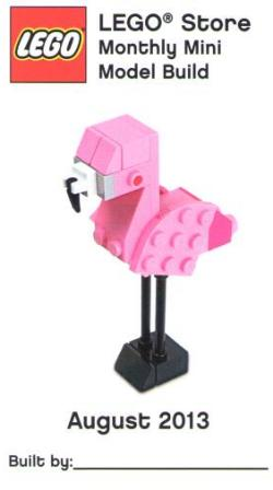 Monthly Mini Model Build Card - 2013 08 August, Flamingo