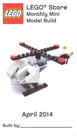 Monthly Mini Model Build Card - 2014 04 April, Helicopter