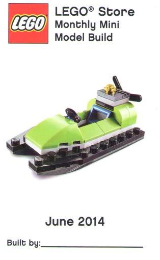 Monthly Mini Model Build Card - 2014 06 June, Jet Ski
