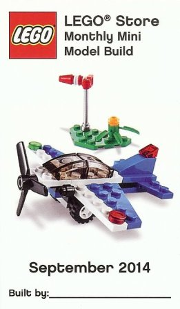 Monthly Mini Model Build Card - 2014 09 September, Racing Plane