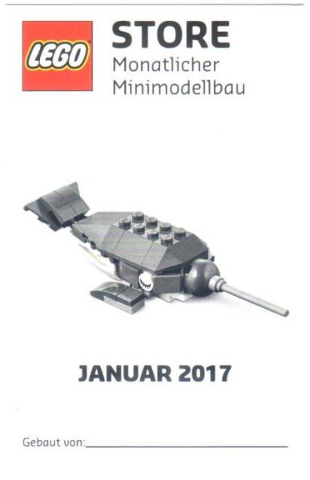 Mini-Modell des Monats-Karte - 2017 01 Januar, Narwal