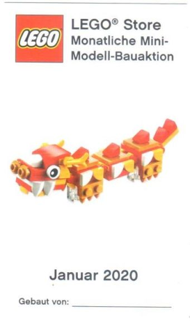 Mini-Modell des Monats-Karte - 2020 01 Januar, Drachen