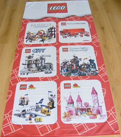 Display Flag Cloth, Multiple Themes, BIONICLE, Racers, City, Knights Kingdoms II, DUPLO, Princess Castle