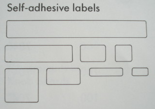 Modulex Label Sheet for 2 x 4 Modulex Tiles