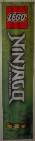 Display Flag Cloth, NINJAGO Logo - Narrow, Green