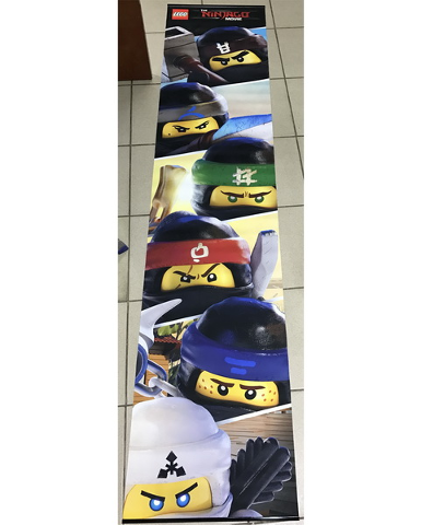 Display Flag Cloth, The LEGO NINJAGO Movie Ninjas (Double-Sided)