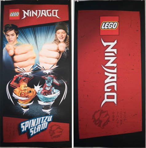 Display Flag Cloth, NINJAGO Spinjitzu Slam, Double-Sided