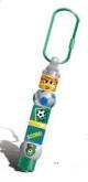 Soccer Key Chain with Pen Bead Elements