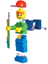 Desk Pal Boy with Red Hat