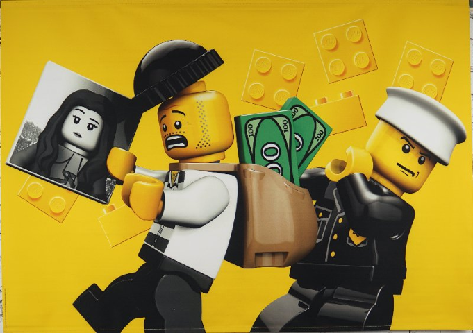 Display Flag Cloth, Velcro, Policeman and Crook