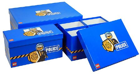 Storage Boxes Modular Police Blue