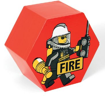 Storage Jar Fire Red 19.5 x 19.5 x 11.5