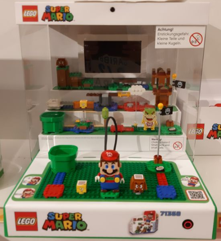 Display Assembled Set, Super Mario Set 71360 in Plastic Case