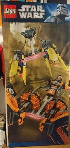 Display Flag Cloth, Star Wars Episode 1 Anakin's & Sebulba's Podracers