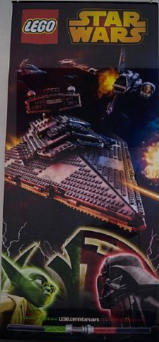 Display Flag Cloth, Star Wars Yoda vs Darth Vader, Star Destroyer, and B-wing