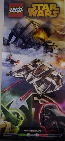 Display Flag Cloth, Star Wars Yoda vs Darth Vader, AT-AT and Snowspeeder