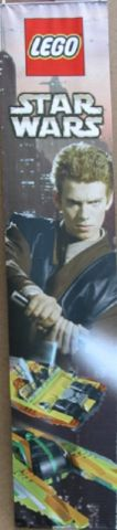 Display Flag Cloth, Star Wars Episode II with Anakin - Small (shows 7133)