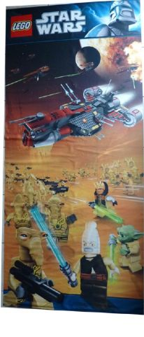 Display Flag Cloth, Star Wars Clone Wars - Republic Frigate and Battle for Geonosis