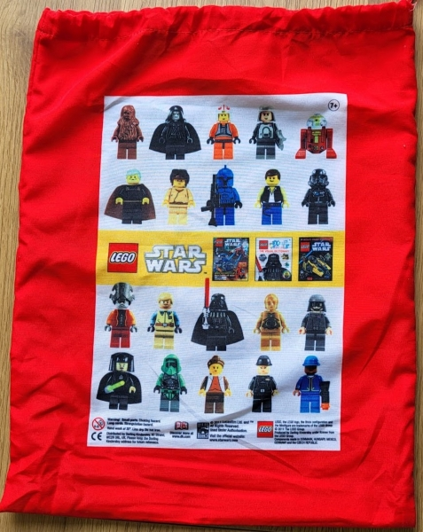 Drawstring Brick Bag, Star Wars Minifigures Pattern