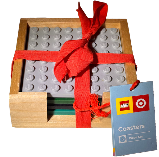 Coaster Set, Target Exclusive Coasters, Set of 4 (Light Bluish Grey, Dark Green, Black, Dark Turquoise)