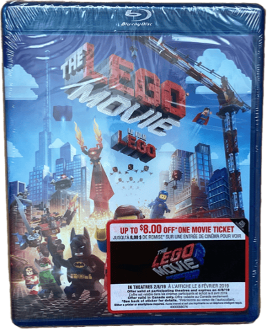 Video Blu-Ray - The LEGO Movie (Canadian Edition) Promotional with Coupon for The LEGO Movie 2