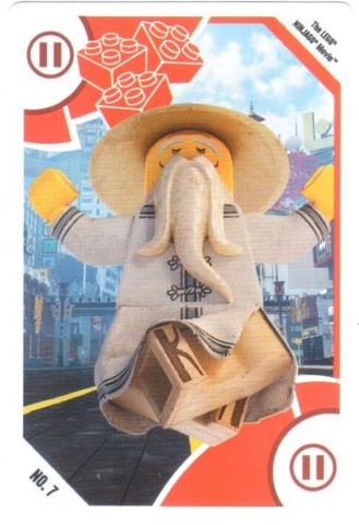 Toys "R" Us Trading Card Various Themes - No. 7 - The LEGO NINJAGO Movie - II Meister Wu / Master Wu