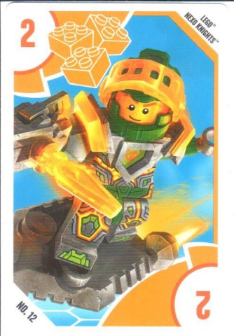 Toys "R" Us Trading Card Various Themes - No. 12 - NEXO KNIGHTS - 2 Aaron