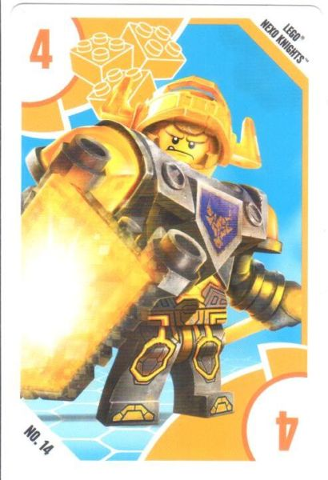 Toys "R" Us Trading Card Various Themes - No. 14 - NEXO KNIGHTS - 4 Axl