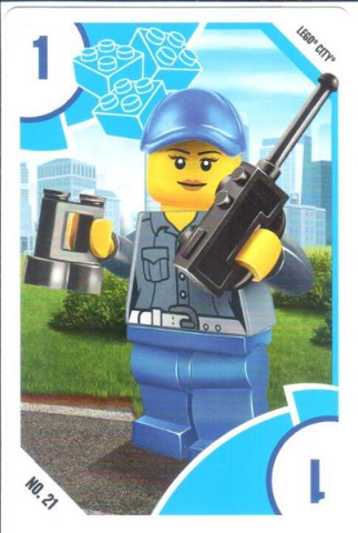 Toys "R" Us Trading Card Various Themes - No. 21 - City - 1 Küstenwache / Coastguard