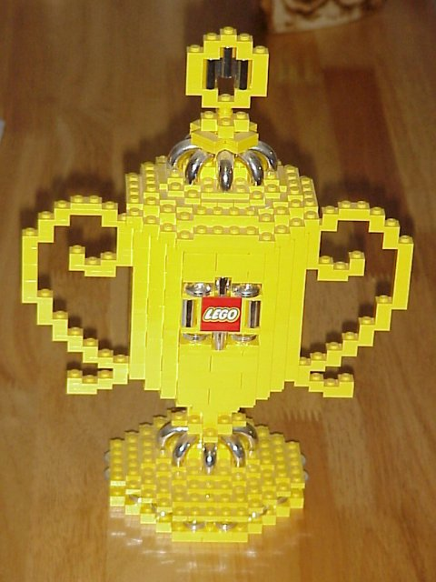Trophy Cup with LEGO Logo Pattern (Glued)