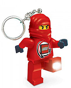 Mini Torch Minifigure Flashlight Key Chain NINJAGO Kai