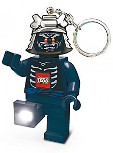 Mini Torch Minifigure Flashlight Key Chain NINJAGO Lord Garmadon