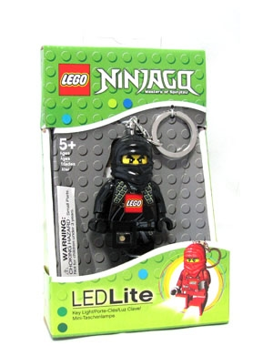 Mini Torch Minifigure Flashlight Key Chain NINJAGO Cole (LEDLite)