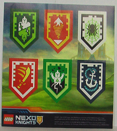 Sticker Sheet, Nexo Knights Power Shield Stickers - Sheet of 6