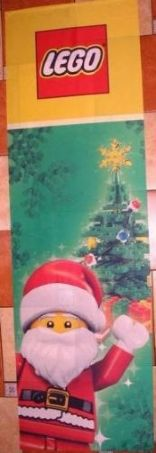 Display Flag Cloth, Santa with Christmas Tree
