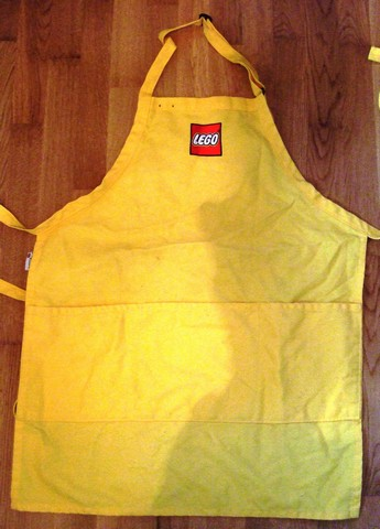 Apron, Yellow with Lego Logo Pattern
