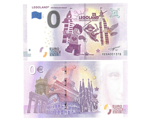 Banknote, 0 Euro LEGOLAND Deutschland Resort - Entrance Pattern