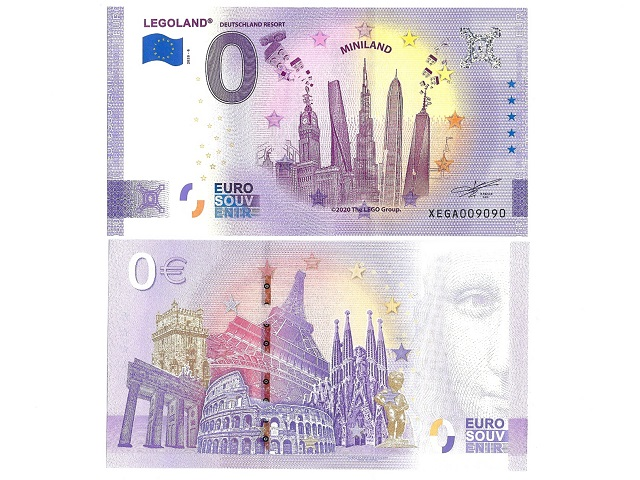 Banknote, 0 Euro LEGOLAND Deutschland Resort - Miniland Pattern (2020 Edition)