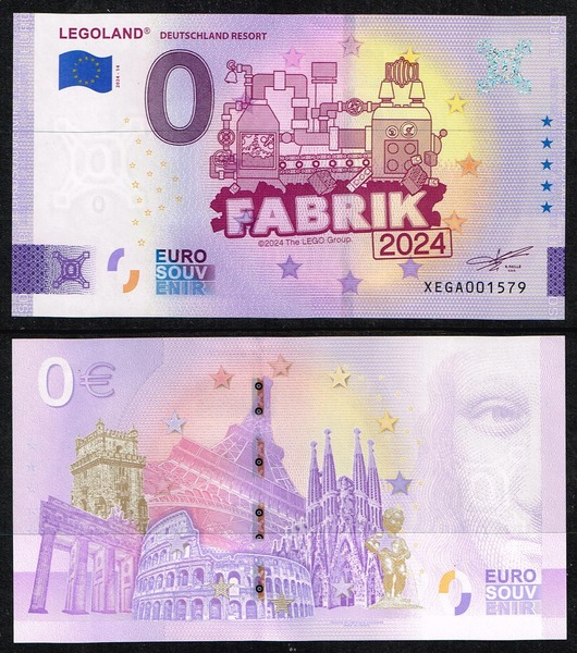 Banknote, 0 Euro LEGOLAND Deutschland Resort - FABRIK 2024 Pattern