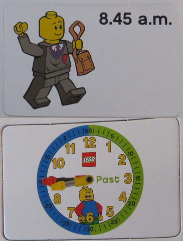 Flash Card, Cardboard, Time Teacher, Boy 8.45 a.m.