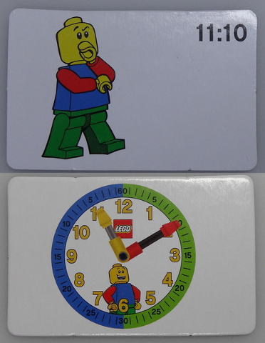 Flash Card, Cardboard, Time Teacher, Boy 11:10