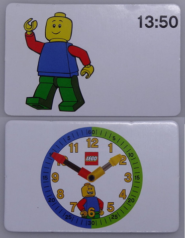 Flash Card, Cardboard, Time Teacher, Boy 13:50
