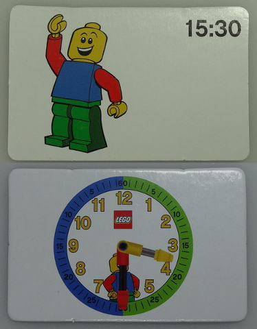 Flash Card, Cardboard, Time Teacher, Boy 15:30