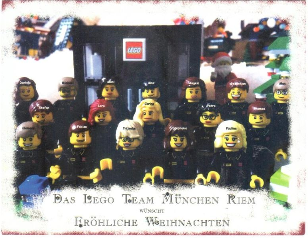 Christmas Card - 2013 Brand Store, Das LEGO Team München Riem (German)