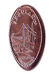 Pressed Penny - LEGOLAND California Miniland San Francisco Landmarks Pattern