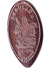 Pressed Penny - LEGOLAND California King Riding Horse Pattern